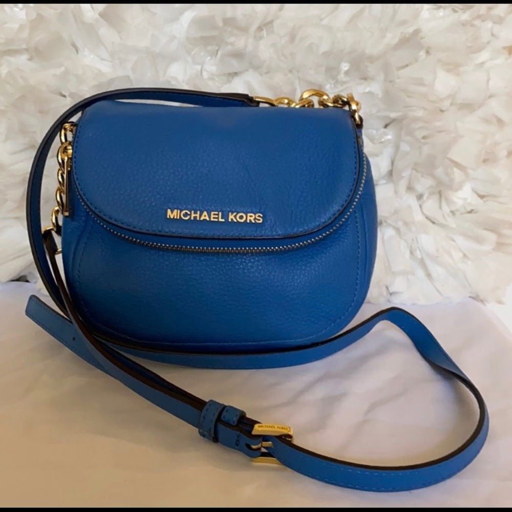 MICHEAL KORS Bedford tassel crossbody surf blue